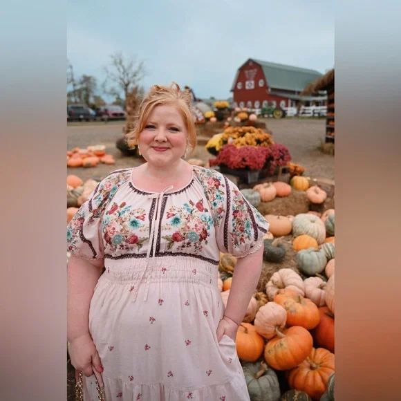 Anthropologie Somerset Maxi Dress with Puff Sleeves - Picture 4 of 6